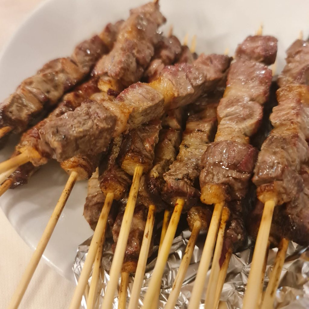 arrosticini di carne ovina
